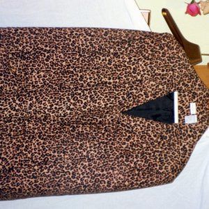 Leopard Jacket Lined Size 20w